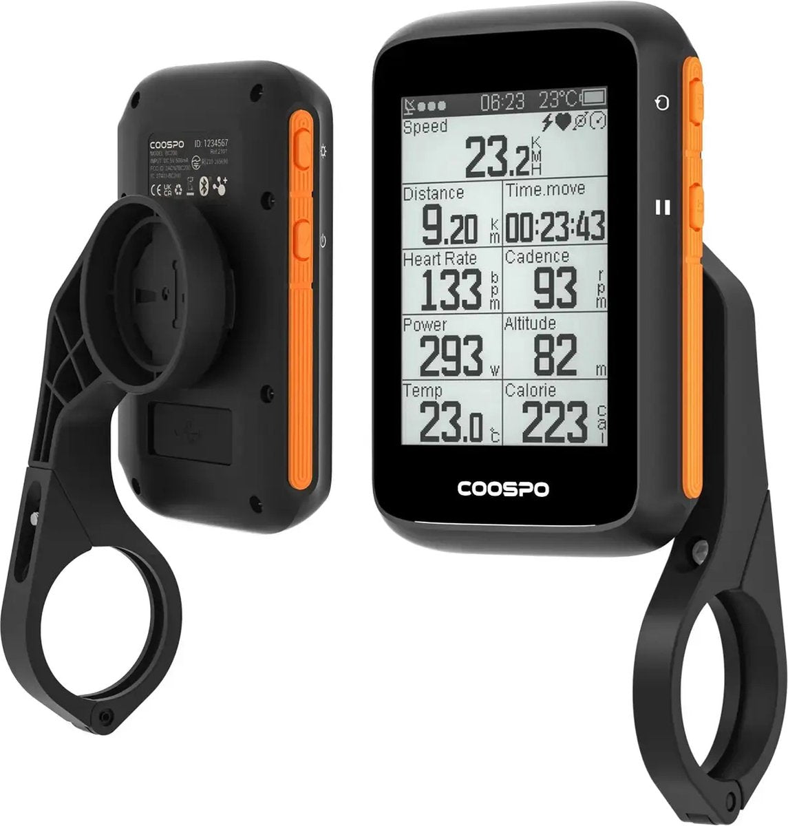 Coospo - BC200 - Draadloze GPS Fietscomputer met ANT+ en Bluetooth