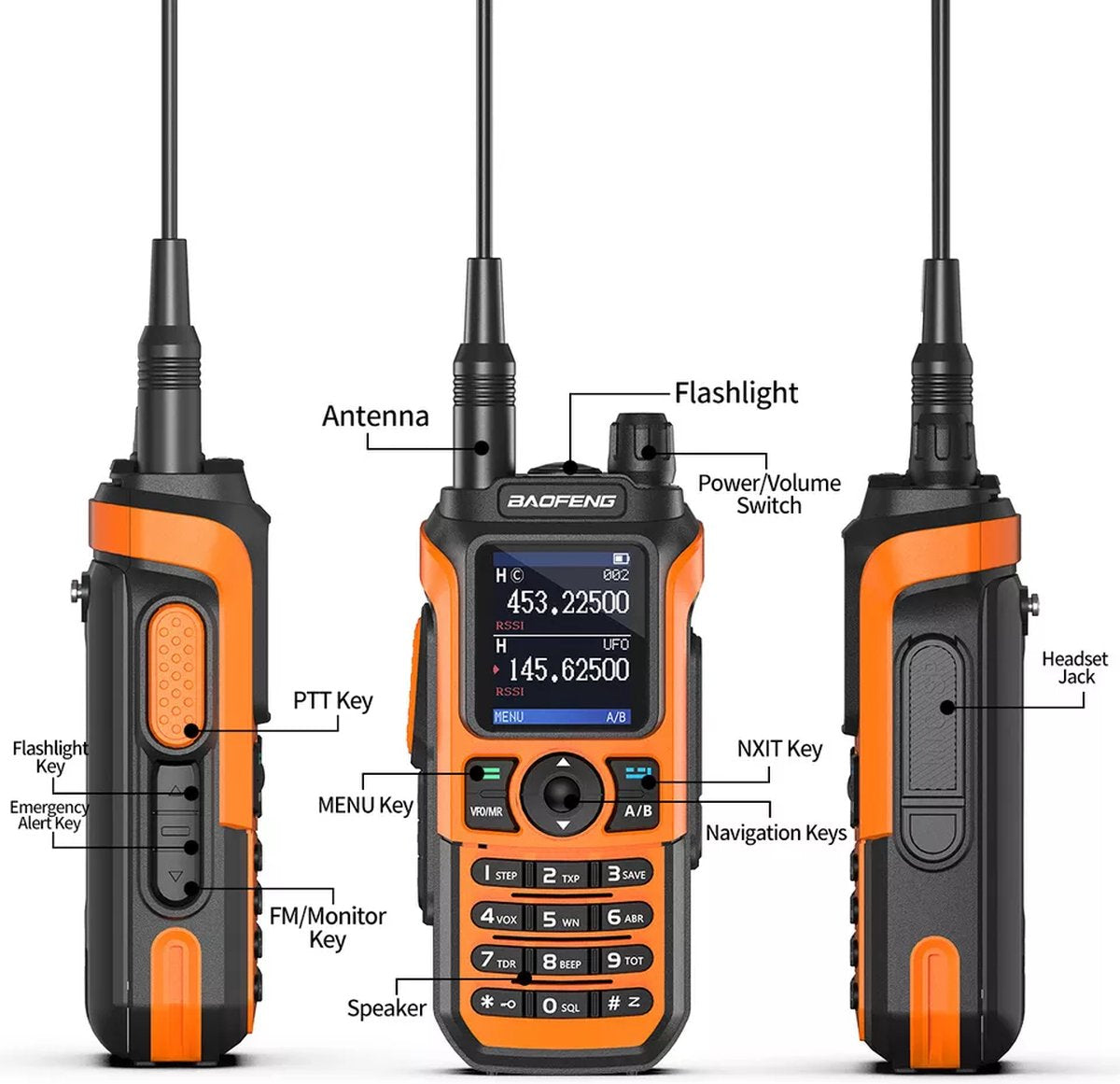 Baofeng - UV21 PRO V2 - High Power Dual Band Walkie Talkie (2 stuks)