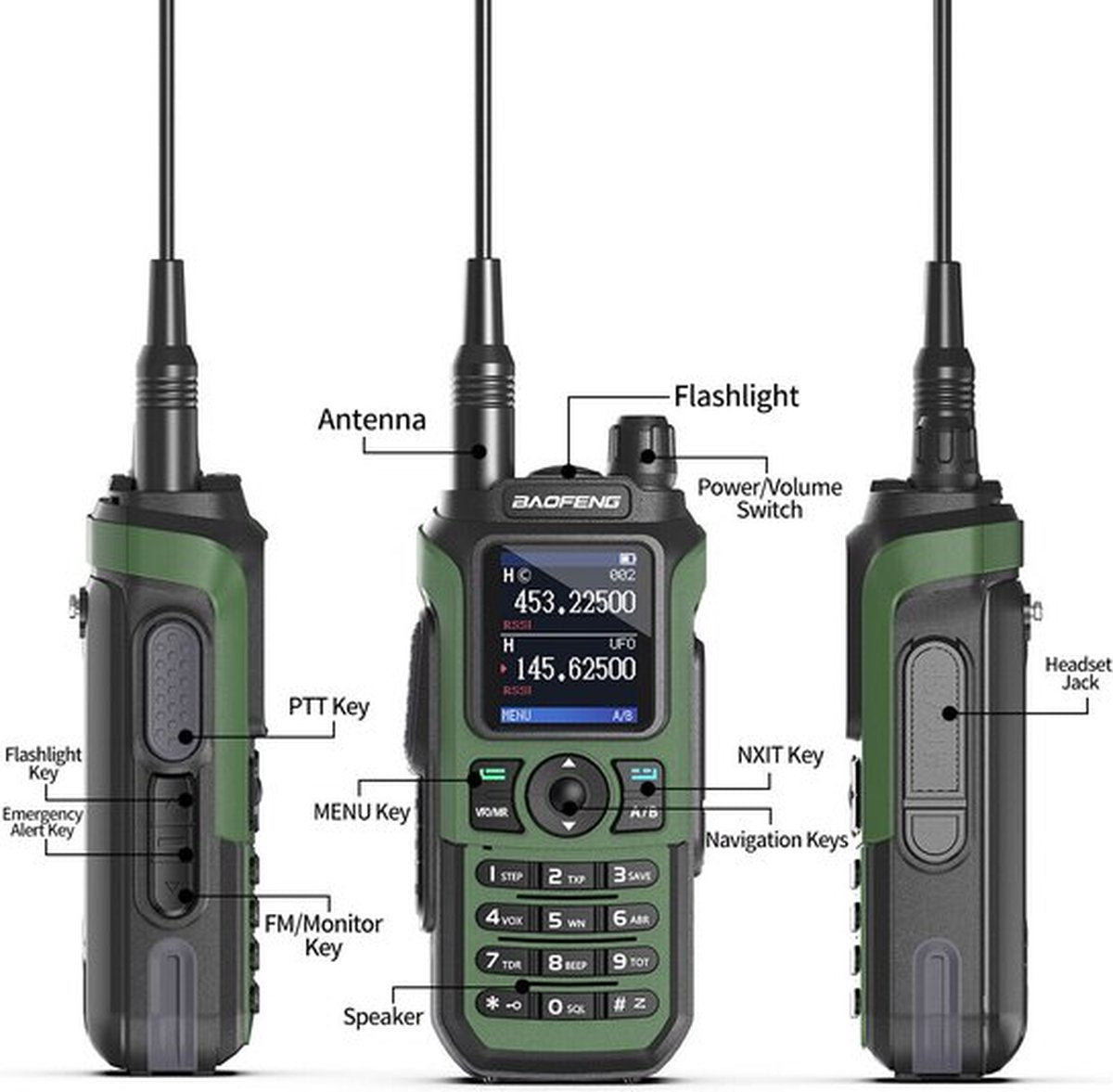 Baofeng - UV21 PRO V2 - High Power Dual Band Walkie Talkie (2 stuks)