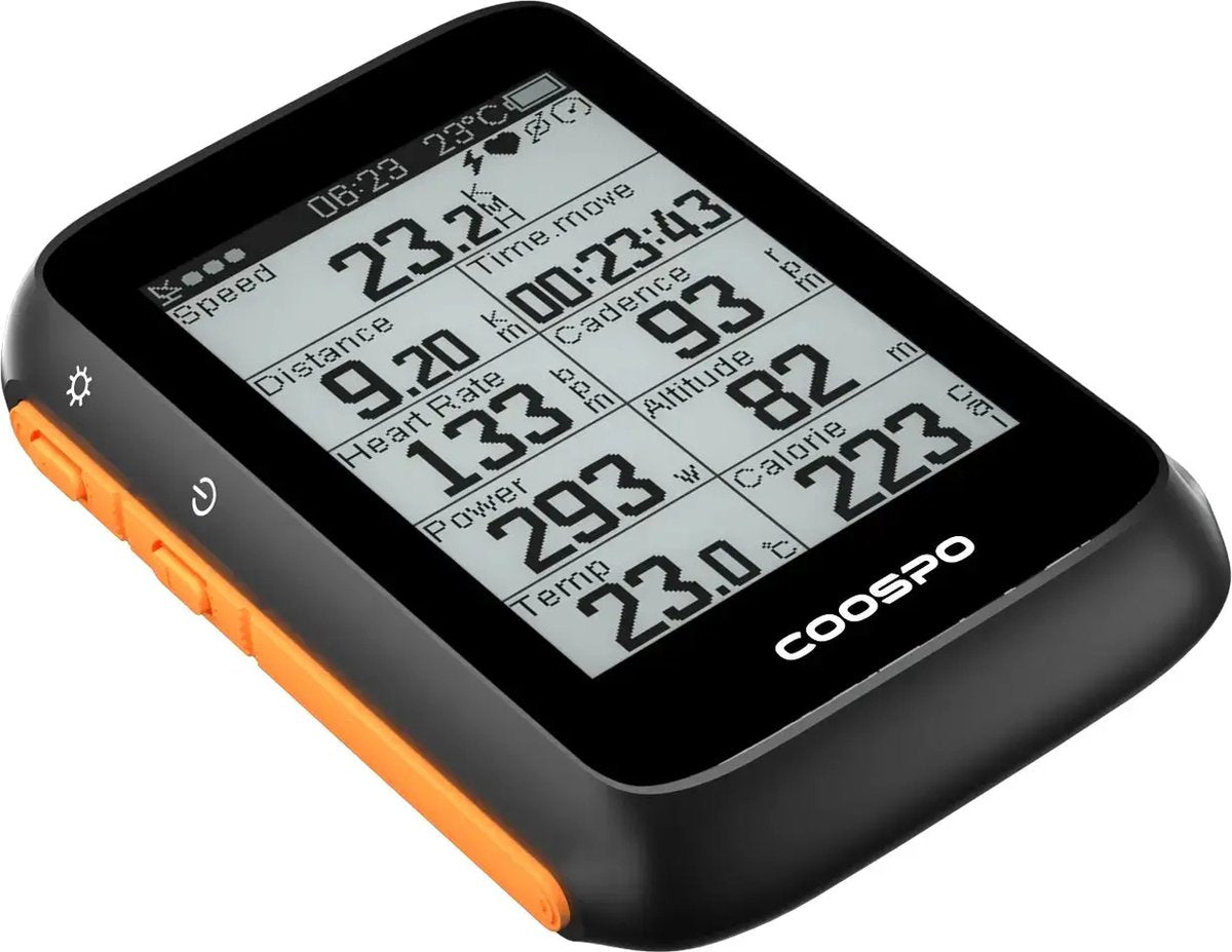 Coospo - BC200 - Draadloze GPS Fietscomputer met ANT+ en Bluetooth