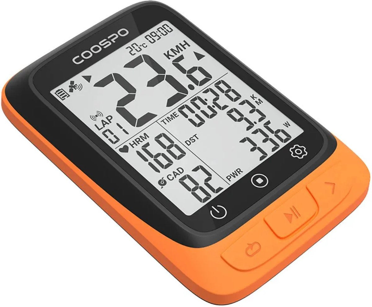 Coospo - BC107 - Draadloze GPS Fietscomputer met ANT+ communicatie