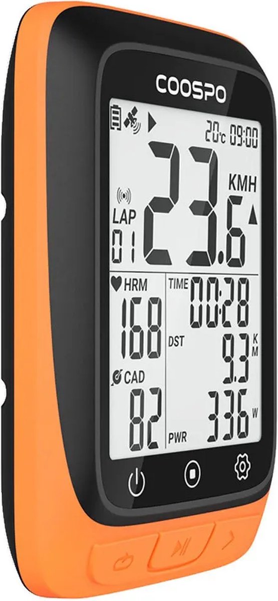 Coospo - BC107 - Draadloze GPS Fietscomputer met ANT+ communicatie