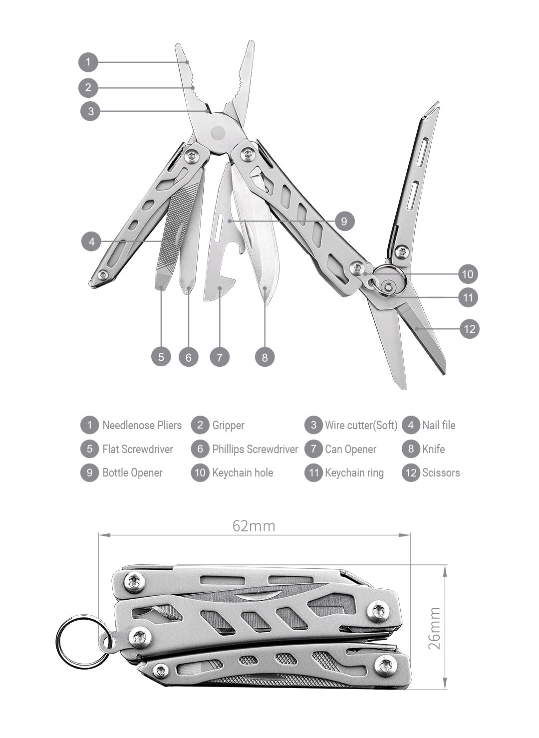 NexTool - Mini Flagship - Zakmes - Multitool