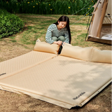 Naturehike - Luchtmatras D01 6 cm - Zelfopblazende Mat voor 2 Personen met Ingebouwd Kussen