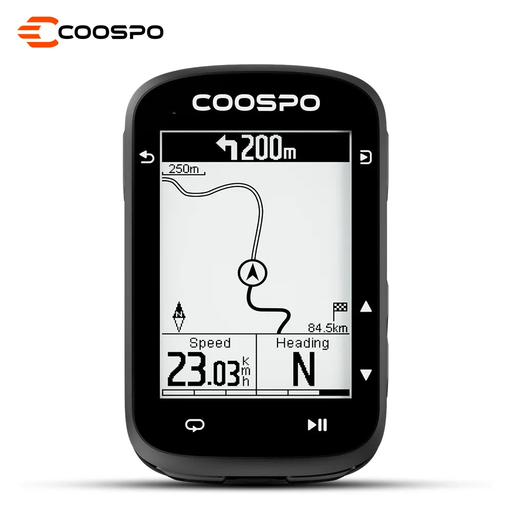 Coospo - SC500 Fietscomputer met GPS & Kaartweergave & Snelheidsmeter