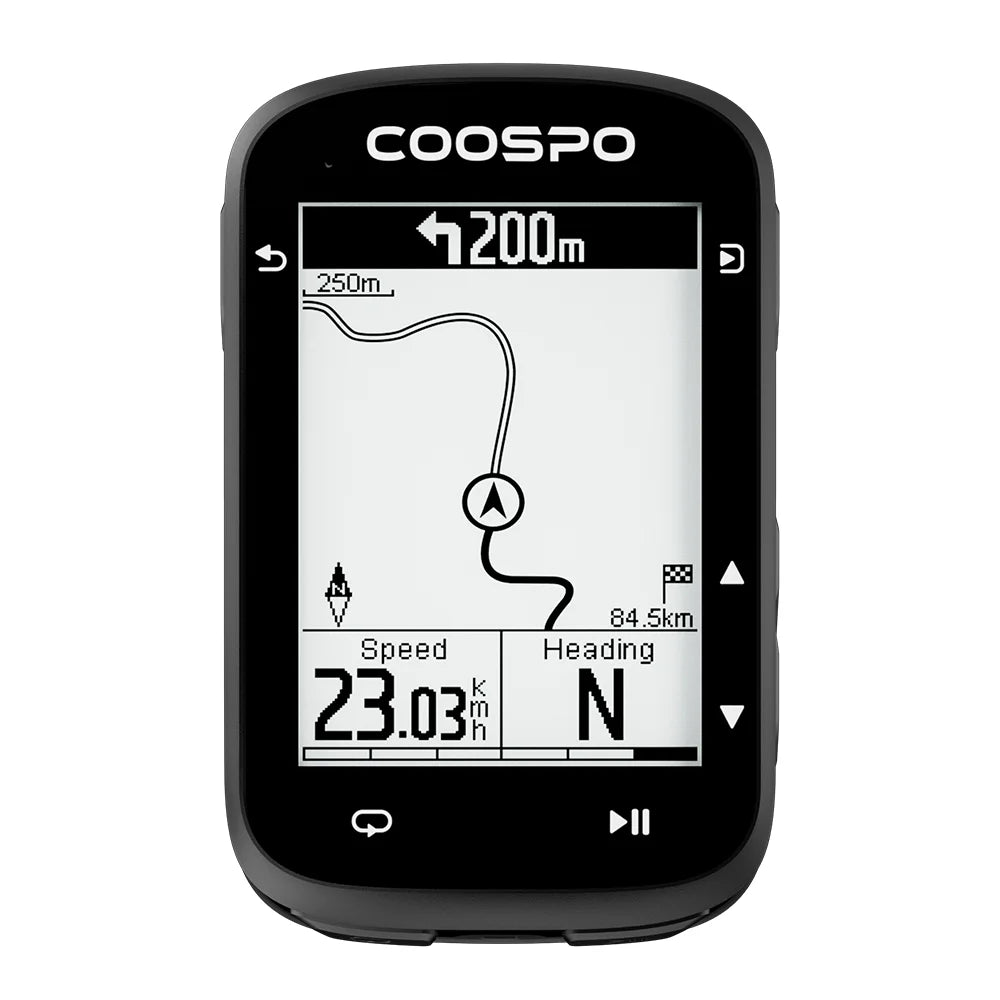 Coospo - SC500 Fietscomputer met GPS & Kaartweergave & Snelheidsmeter