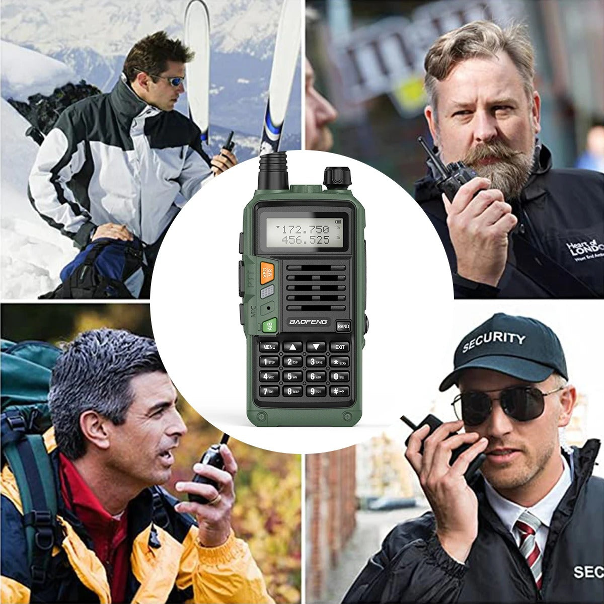 Baofeng - UVS9 Plus Walkie Talkie – Lang Bereik, Draagbaar en Hoog Vermogen